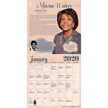 Phenomenal African American Woman Past & Present 2020 Calendar