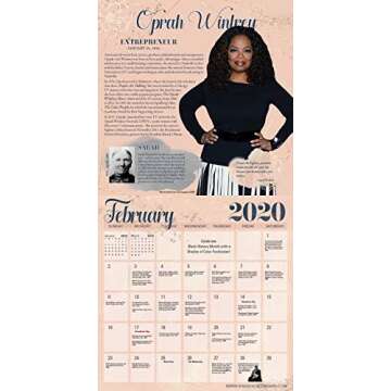 Phenomenal African American Woman Past & Present 2020 Calendar