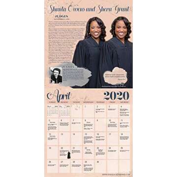 Phenomenal African American Woman Past & Present 2020 Calendar
