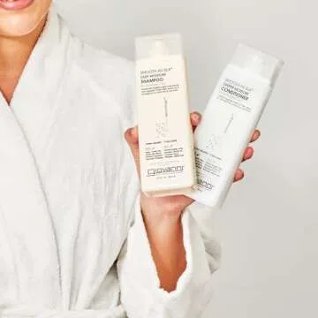 GIOVANNI Smooth as Silk Conditioner Conditioner, Moisture Hair Conditioner for Women & Men, Moisturizing with Natural Ingredients for Damaged Hair, Sulfate Free - 24 Fl Oz (Pack of 1)