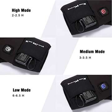 Sun Will Rechargeable 7.4V 3000MAH Lithium Polymer Batteries for Heated Gloves Socks Hats Balaclava Ski Mask Thermal Underwears Bottoms (2pcs Included)