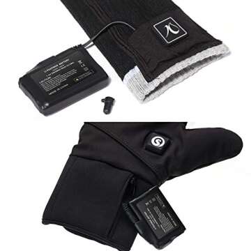 Sun Will Rechargeable 7.4V 3000MAH Lithium Polymer Batteries for Heated Gloves Socks Hats Balaclava Ski Mask Thermal Underwears Bottoms (2pcs Included)