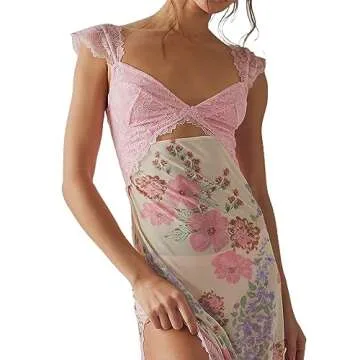 Stylish HOXIJIA Floral Maxi Dress for Women