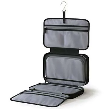 JAGURDS Hanging Toiletry Bag - Toiletries Travel Bag with Hook, Hanging Make Up Organizer Travel Cosmetic Bag - Travel Bathroom Bag