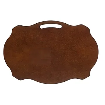 Stylish Serpentine Tray Table Set with Storage Solution