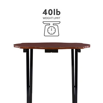 Stylish Serpentine Tray Table Set with Storage Solution