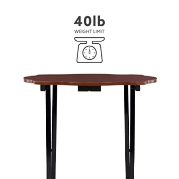 Stylish Serpentine Tray Table Set with Storage Solution