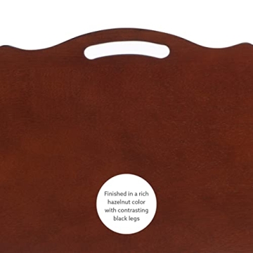 Stylish Serpentine Tray Table Set with Storage Solution