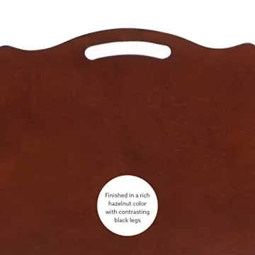 Stylish Serpentine Tray Table Set with Storage Solution