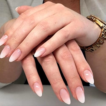 YOSOMK Gradient Nude Press on Nails for Effortless Glamour