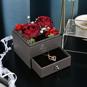 Elegant Flowers Box Gift for Mother's Day and More