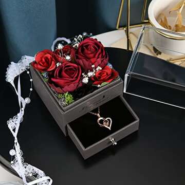 Elegant Flowers Box Gift for Mother's Day and More