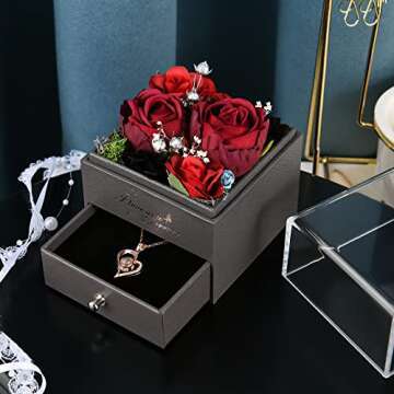 Elegant Flowers Box Gift for Mother's Day and More