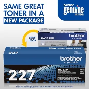 Brother TN-227BK High Yield Toner Cartridge - 3,000 Pages