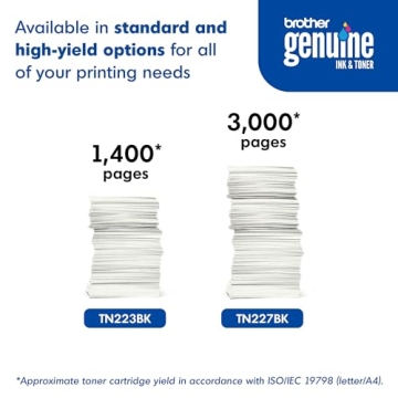 Brother TN-227BK High Yield Toner Cartridge - 3,000 Pages