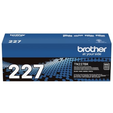 Brother TN-227BK High Yield Toner Cartridge - 3,000 Pages
