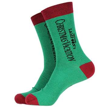 National Lampoon's Christmas Vacation Adult Crew Socks 5 Pack