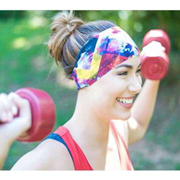 KALILY 12pcs/9pcs/6pcs Headband Bandana - Face Mask Headwear Neck Gaiter Shield Scarf olid Color