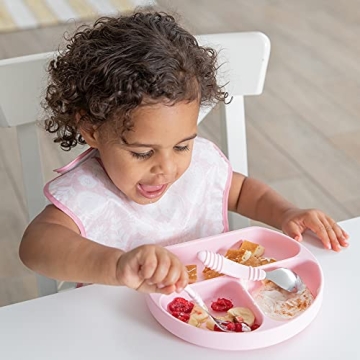Durable Bumkins Toddler Suction Plate for Self-Feeding
