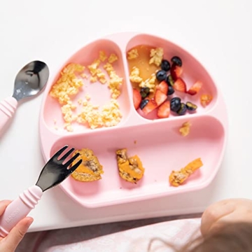 Durable Bumkins Toddler Suction Plate for Self-Feeding