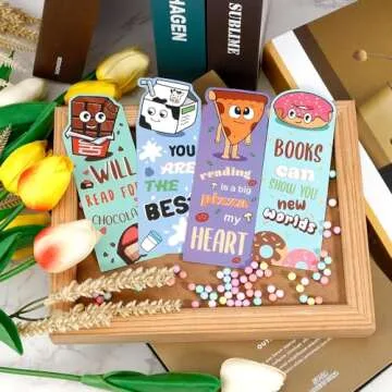 36 PCS Bookmark, Bookmarks for Kids, Book Marks for Reading, Bookmarks for Book Lovers, Book Marks for Reading Kids, Cute Bookmarks, Kids Bookmarks, Easter Gifts for Kids Girls Teens 3-5-6-8-12