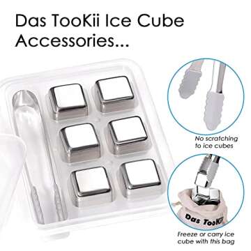 12 PCS Whiskey Stones Gift Set for Chilly Drinks