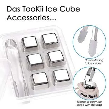 12 PCS Whiskey Stones Gift Set for Chilly Drinks