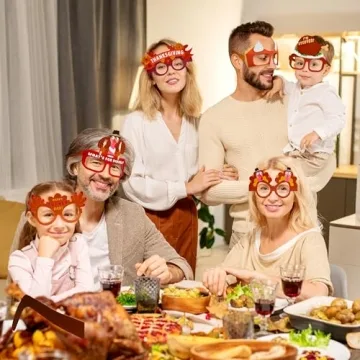 JOYIN 24 Pcs Thanksgiving Turkey Eyeglasses for Fun Celebrations