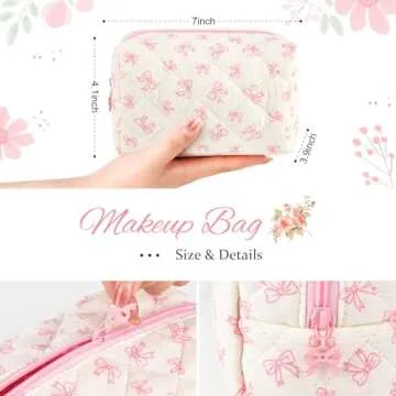 SOIDRAM Floral Makeup Bag Perfect for Travel & Gifts