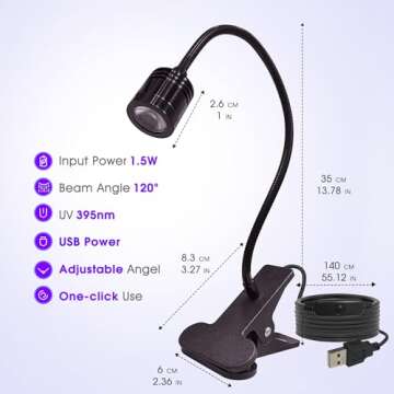 Briignite Gel X Lamp - Portable UV LED Nail Lamp