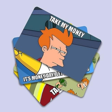 Funny Debit Card Stickers Set — Durable, Unique Designs, Great Gift!