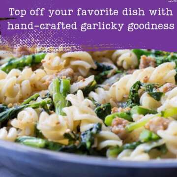 Garlic Gold Toasted Nuggets, Crunchy Roasted Garlic Seasoning, USDA Certified Organic Salad Topper, Keto Paleo Friendly (2.1 Ounces, 2 Pack)