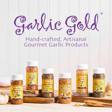 Garlic Gold Toasted Nuggets, Crunchy Roasted Garlic Seasoning, USDA Certified Organic Salad Topper, Keto Paleo Friendly (2.1 Ounces, 2 Pack)