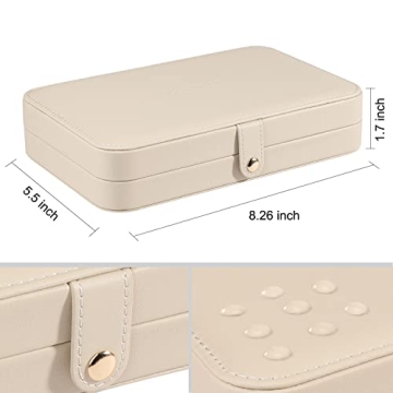 Compact LANDICI Jewelry Box, Elegant Travel Organizer
