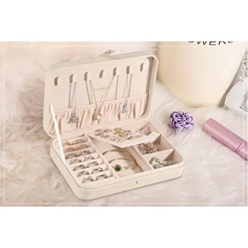 Compact LANDICI Jewelry Box, Elegant Travel Organizer