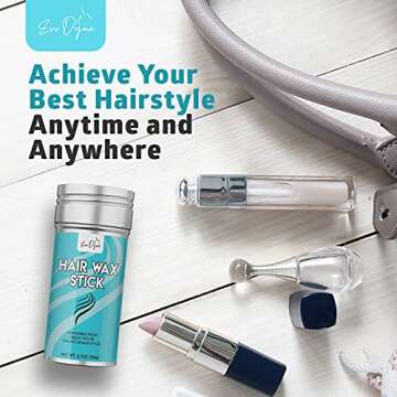 Evo Dyne Hair Wax Stick (2.7 oz) - Wax Stick for Hair Wigs, Create Texture & Gain Flexible Holds with Uni-Sex Formula - Enhanced Detailed Styles Hair Wax