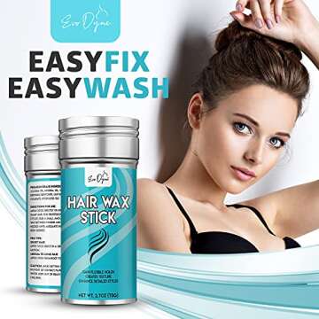 Evo Dyne Hair Wax Stick (2.7 oz) - Wax Stick for Hair Wigs, Create Texture & Gain Flexible Holds with Uni-Sex Formula - Enhanced Detailed Styles Hair Wax