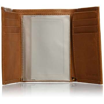 NFL Green Bay Packers Embossed Leather Trifold Wallet