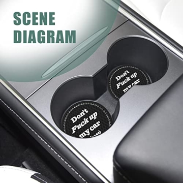 Bling Rhinestone Car Coasters for All Vehicle Cup Holders