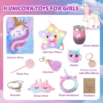 Unicorn Plush Gifts Set for Girls Aged 5-12