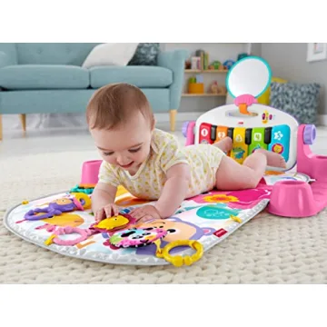 Fisher-Price Deluxe Kick & Play Piano Gym & Maracas Gift Set