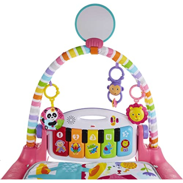 Fisher-Price Deluxe Kick & Play Piano Gym & Maracas Gift Set
