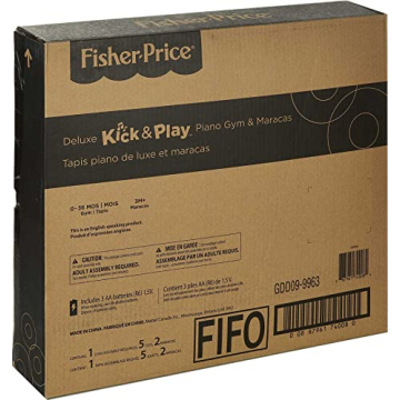 Fisher-Price Deluxe Kick & Play Piano Gym & Maracas Gift Set