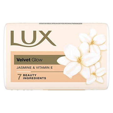 Lux Velvet Touch Jasmine & Almond Oil Soap Bar - Moisturizing & Fragrant - 3x150g