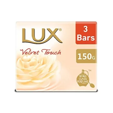 Lux Velvet Touch Jasmine & Almond Oil Soap - 450g Total