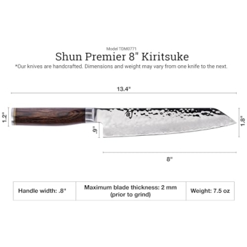 Shun Premier 8" Kiritsuke Knife - Elegance Meets Precision in Cooking