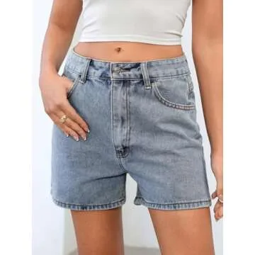 Stylish SweatyRocks Women's High Waist Denim Shorts