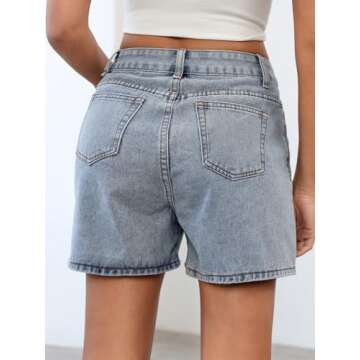 Stylish SweatyRocks Women's High Waist Denim Shorts