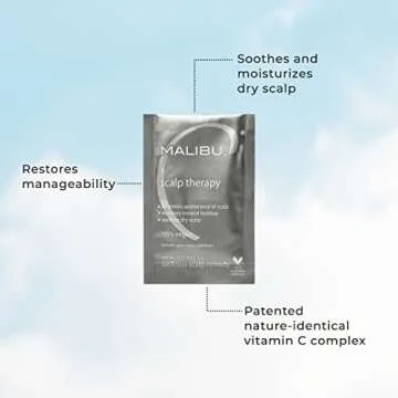 Malibu C Mini Malibu Rehab Scalp Wellness - Contains 2 Hair Remedy Packets - Vitamin Infused Deep Conditioner for Hair Health - Scalp Rejuvenating Hair Care