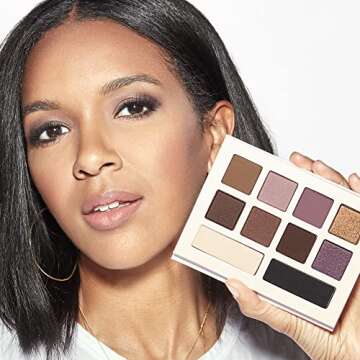 Honest Beauty Eyeshadow Palette with 10 Pigment-Rich Shades, 0.67 oz. and Honest Beauty Extreme Length Mascara + Lash Primer | 2-in-1 Boosts Lash Length, Volume & Definition, 0.27 fl. oz.